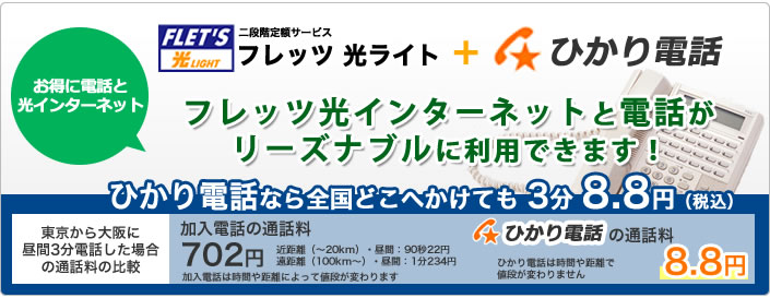 Ntt フレッツ光ライト ひかり電話申込受付