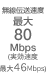 `xő80Mbps